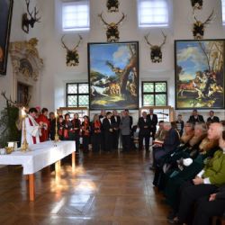 Mše svatého Eustacha na loveckém zámku Ohrada