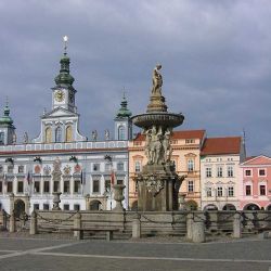 Citlivá obnova Samsonovy kašny v Českých Budějovicích