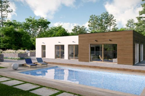 Foto: Máte rádi minimalistický styl bydlení? Nechte si na klíč postavit zděný bungalov 4 + KK MODERN od regionální firmy Brickhouse